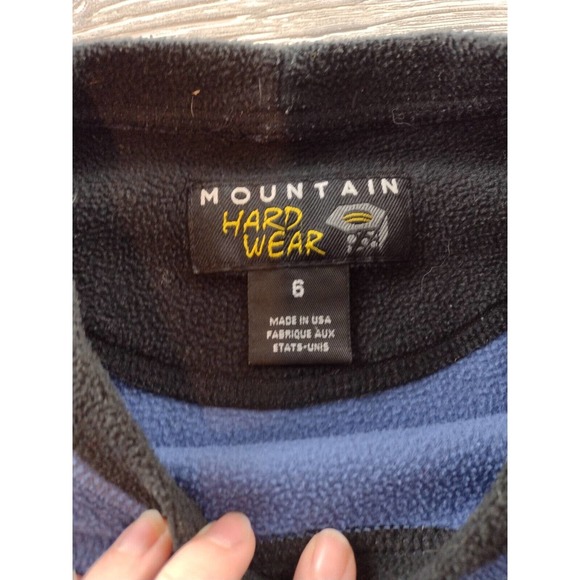 Mountain Hardwear womens Fleece pullover Sz 6 Blue Fleece sweater - Picture 3 of 10